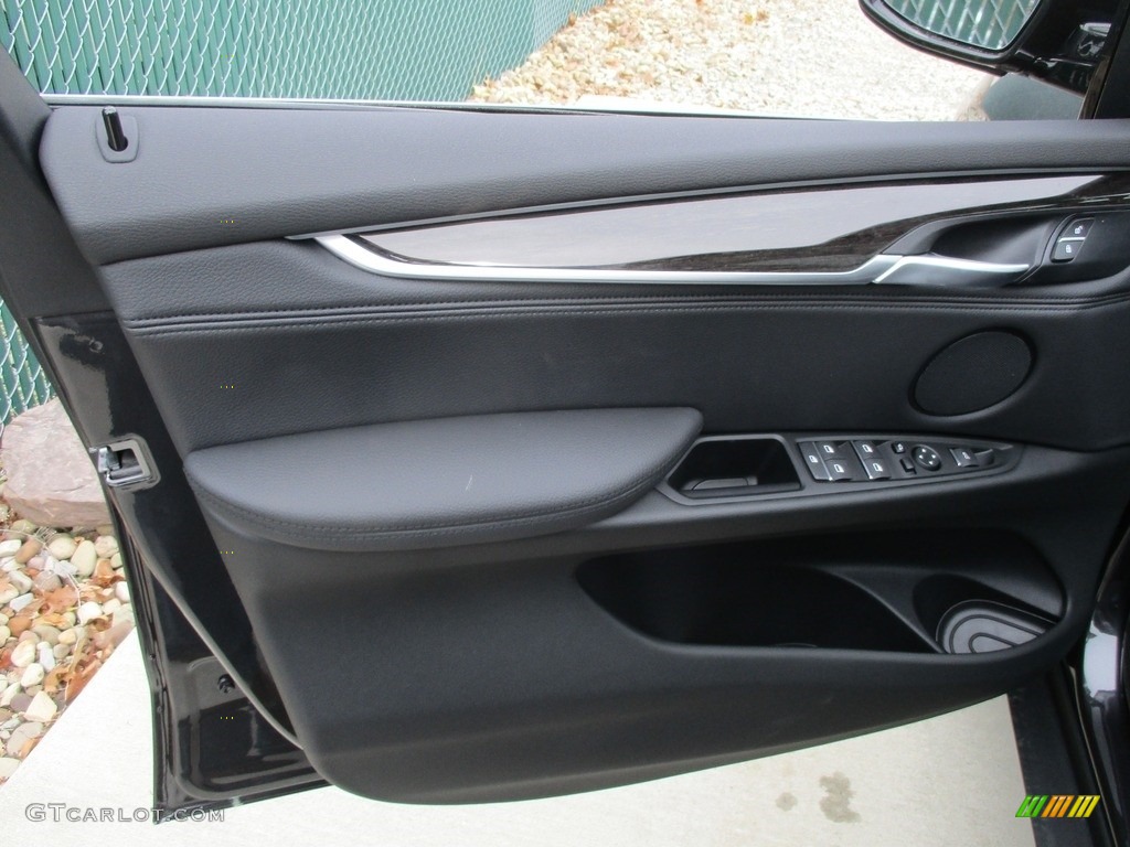 2017 BMW X5 xDrive35i Black Door Panel Photo #117179070