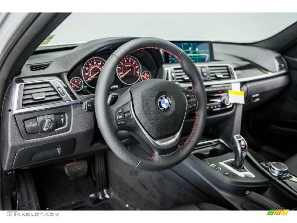 2017 3 Series 330i Sedan - Glacier Silver Metallic / Black photo #6