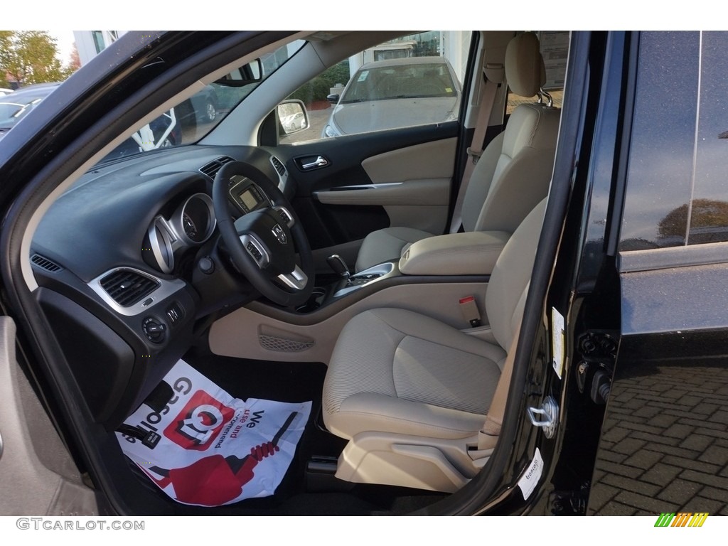 Black/Light Frost Beige Interior 2017 Dodge Journey SXT Photo #117181195