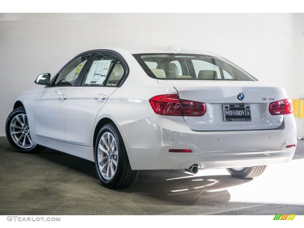 2017 3 Series 320i Sedan - Alpine White / Venetian Beige/Black photo #3