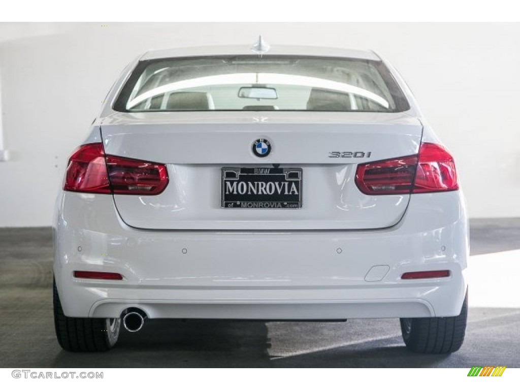 2017 3 Series 320i Sedan - Alpine White / Venetian Beige/Black photo #4
