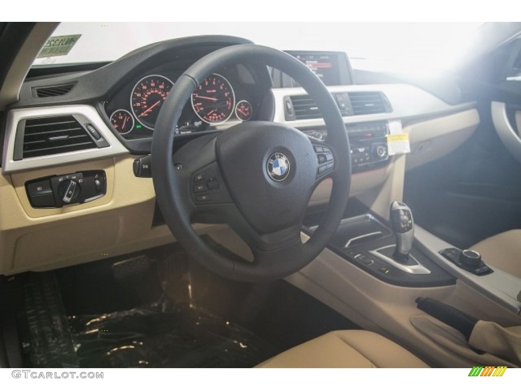 2017 3 Series 320i Sedan - Alpine White / Venetian Beige/Black photo #6