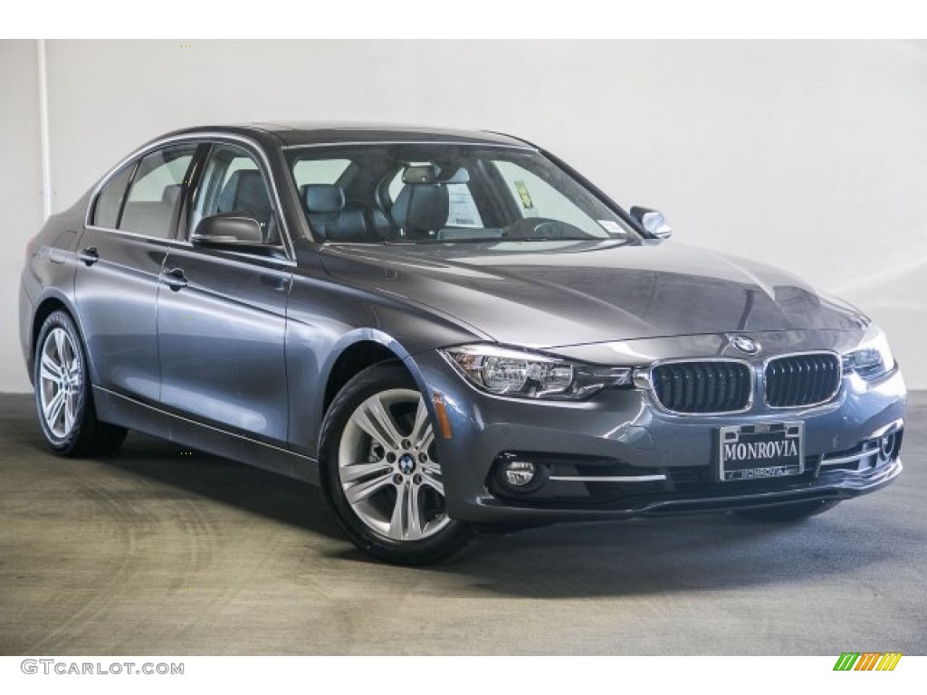 2017 3 Series 330i Sedan - Mineral Grey Metallic / Black photo #12