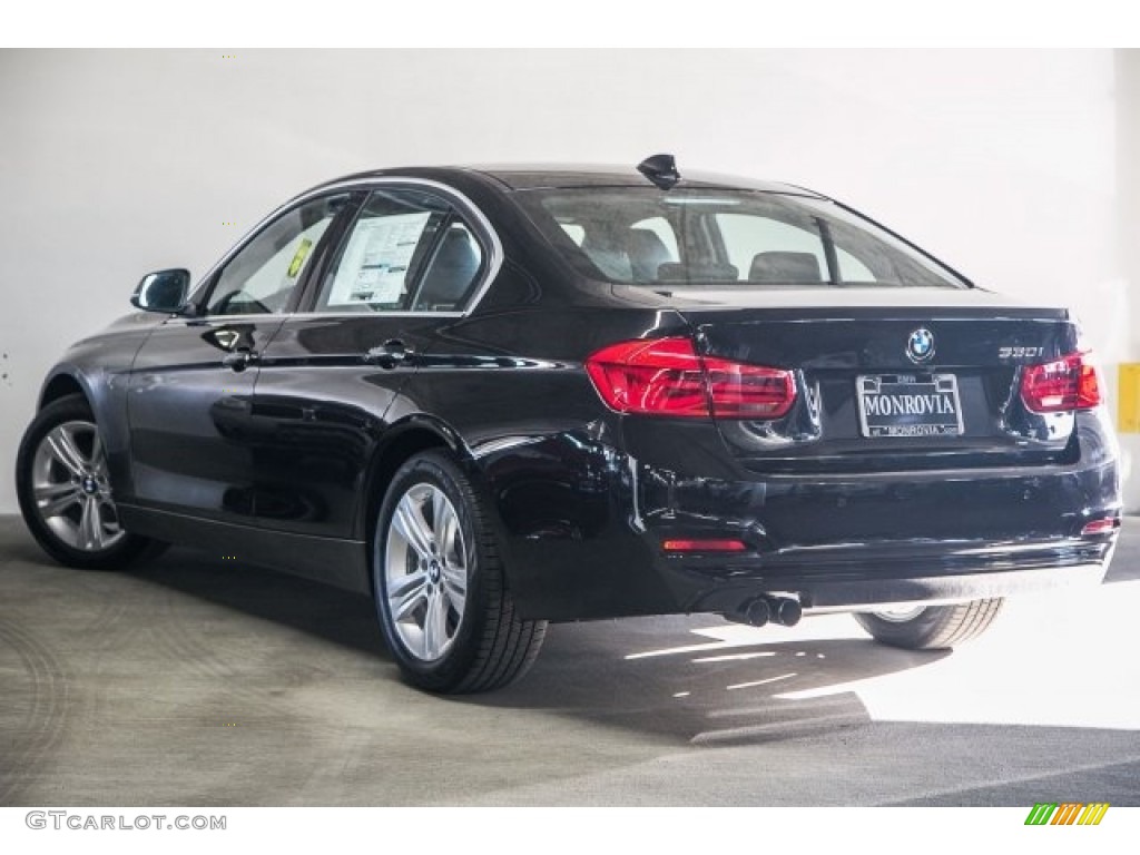 2017 3 Series 330i Sedan - Black Sapphire Metallic / Black photo #3