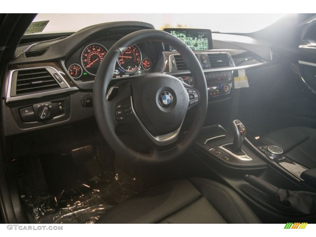 2017 3 Series 330i Sedan - Black Sapphire Metallic / Black photo #6
