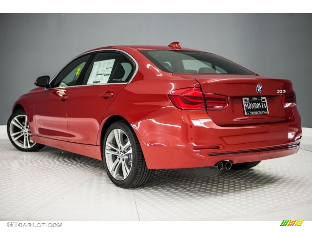 2017 3 Series 330i Sedan - Melbourne Red Metallic / Black photo #3