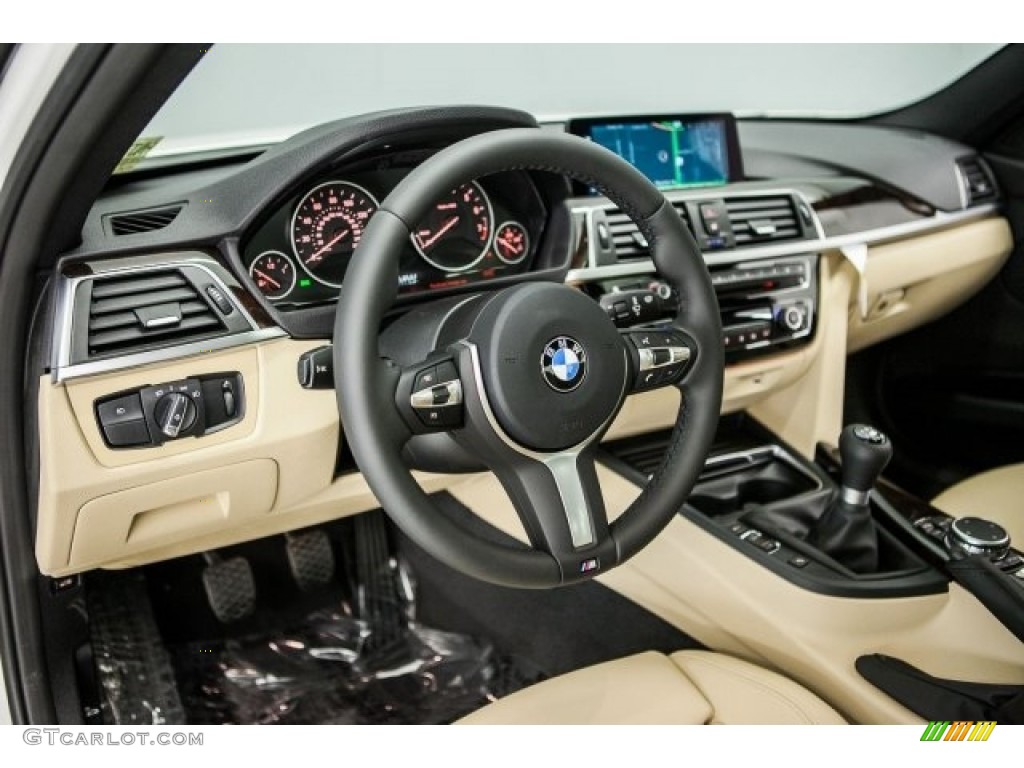 Venetian Beige/Black Interior 2017 BMW 3 Series 320i Sedan Photo #117183673
