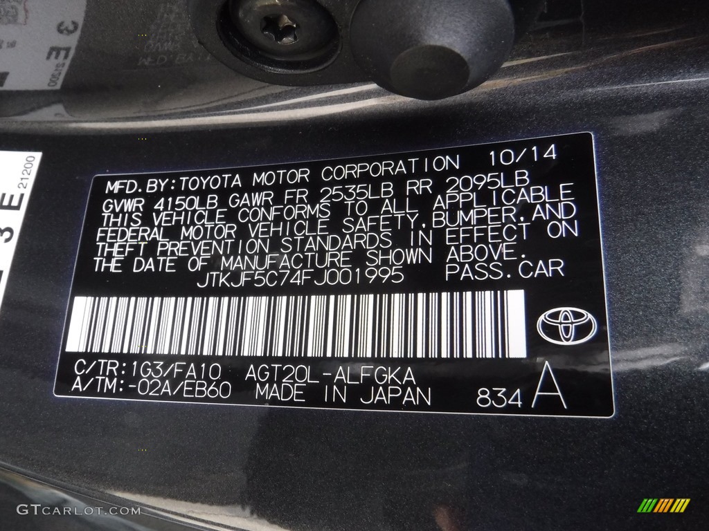 2015 tC  - Magnetic Gray Metallic / Dark Charcoal photo #24
