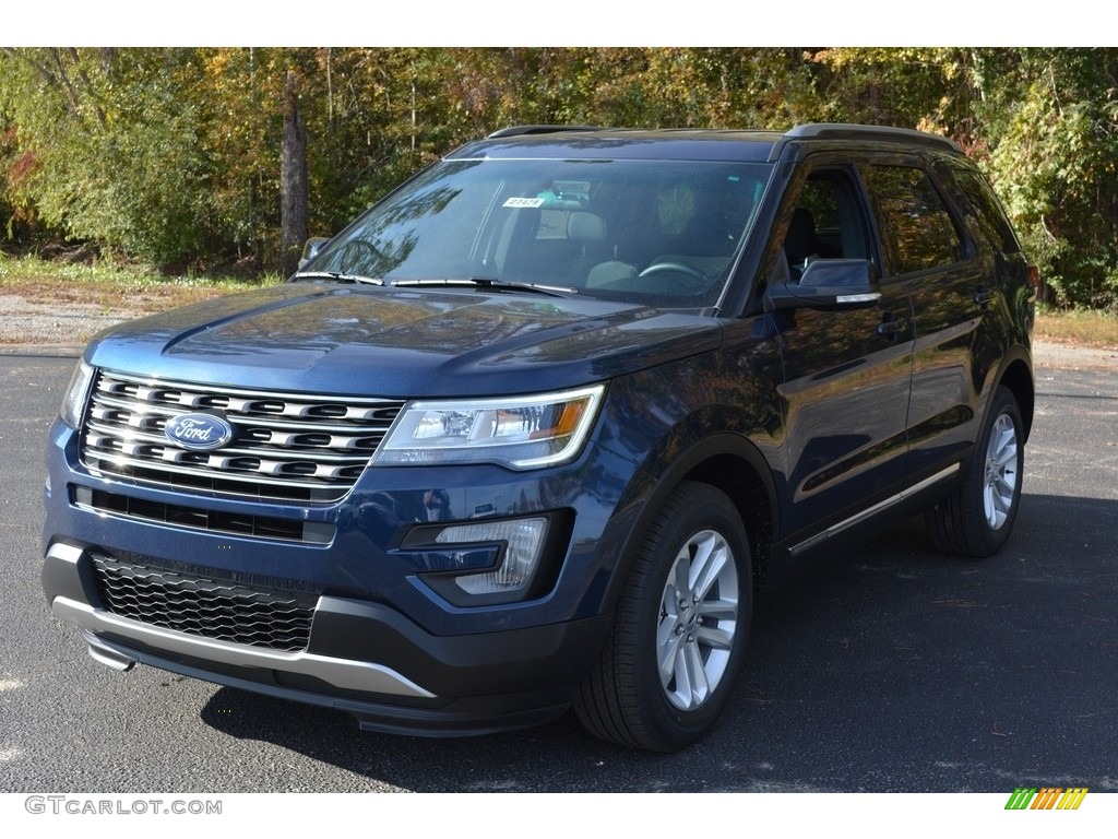 2017 Explorer XLT - Blue Jeans / Ebony Black photo #9