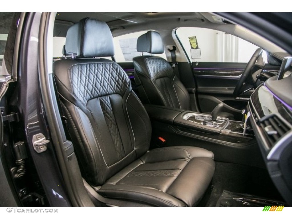 Black Interior 2017 BMW 7 Series 740i Sedan Photo #117184936