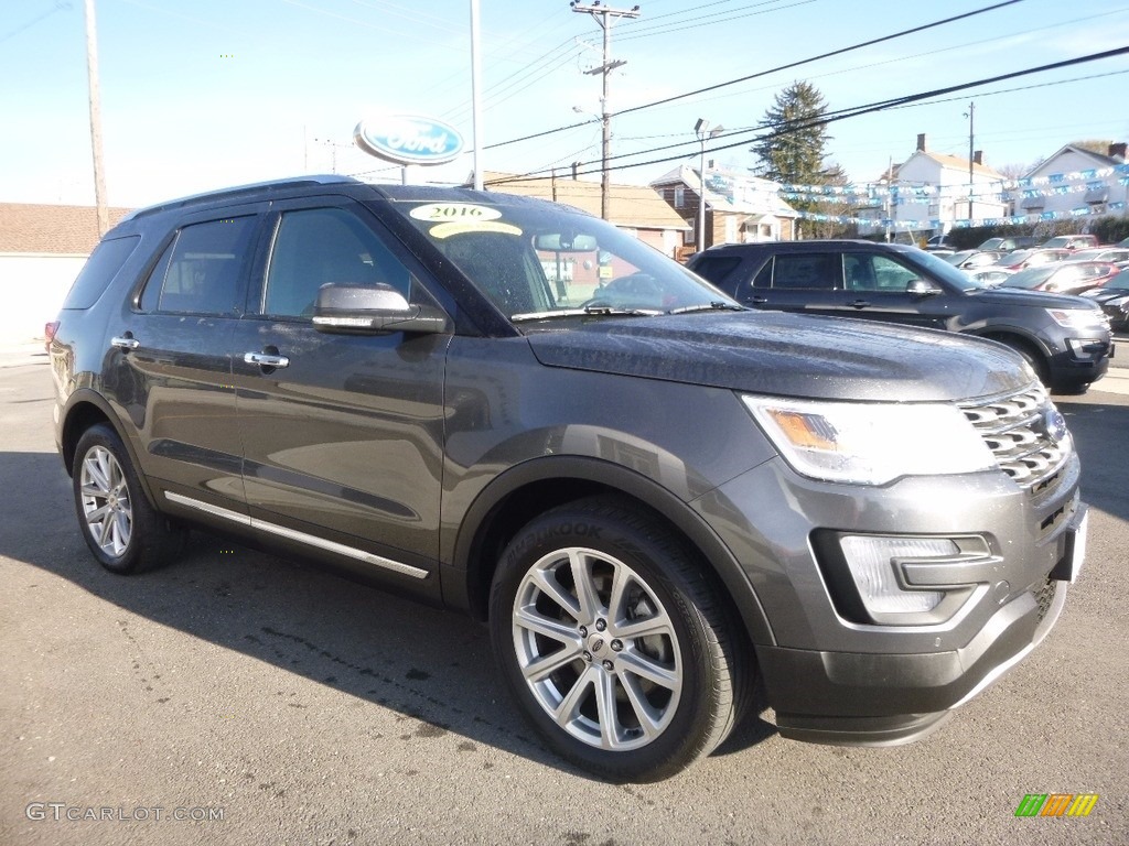 2016 Explorer Limited 4WD - Magnetic Metallic / Ebony Black photo #3