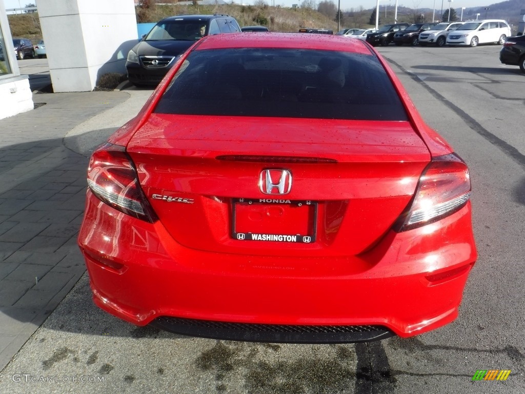 2014 Civic EX Coupe - Rallye Red / Gray photo #8