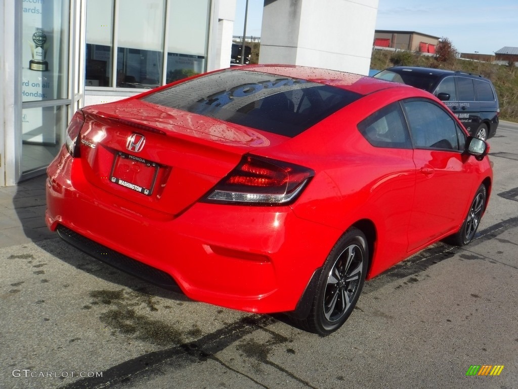 2014 Civic EX Coupe - Rallye Red / Gray photo #9
