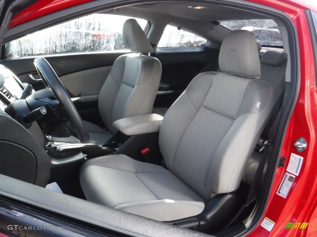 2014 Civic EX Coupe - Rallye Red / Gray photo #12