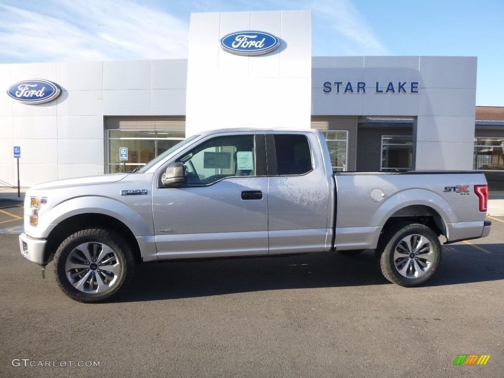 2017 F150 XL SuperCab 4x4 - Ingot Silver / Black photo #1