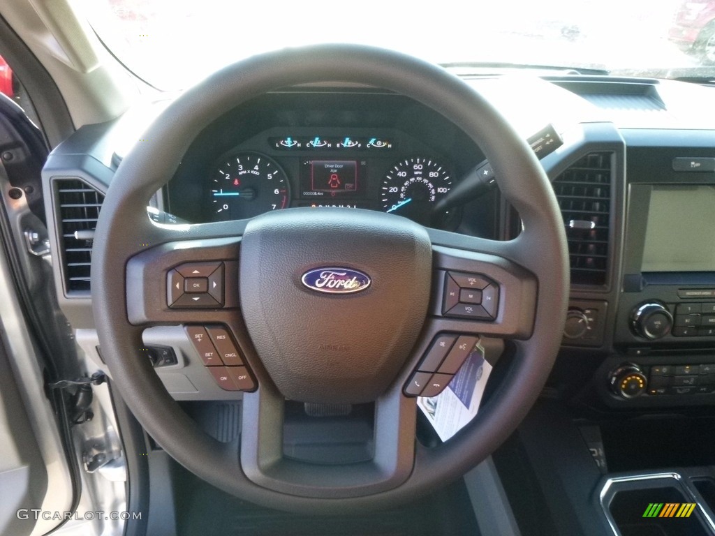 2017 Ford F150 XL SuperCab 4x4 Black Steering Wheel Photo #117188188