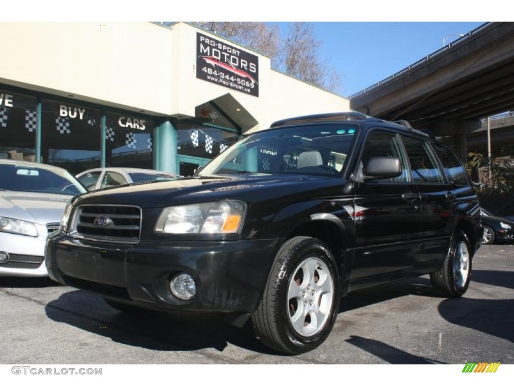 2004 Forester 2.5 XS - Java Black Pearl / Gray photo #1
