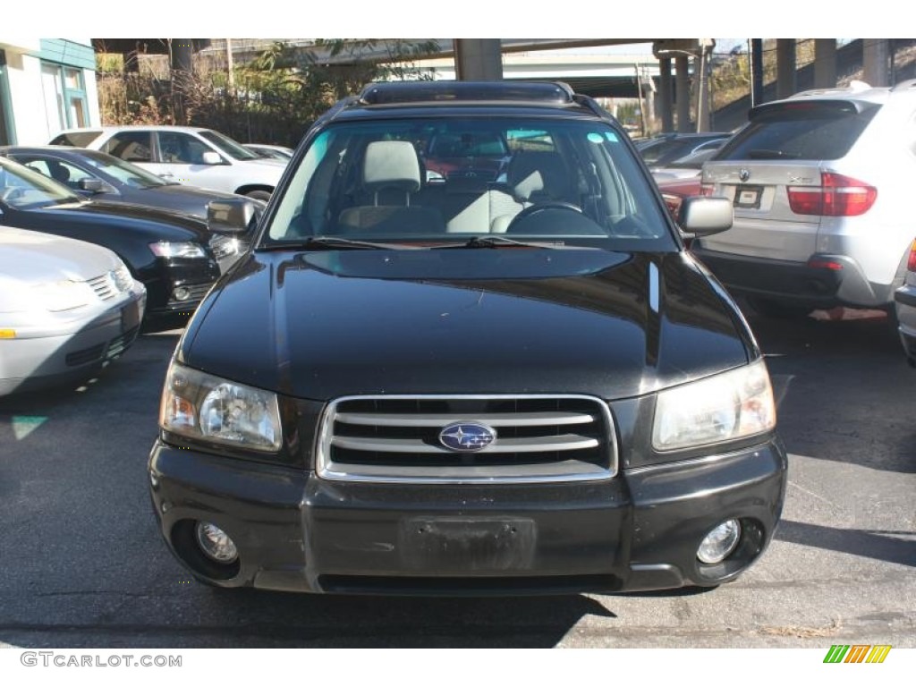 2004 Forester 2.5 XS - Java Black Pearl / Gray photo #2