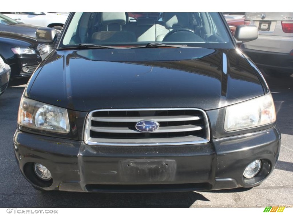2004 Forester 2.5 XS - Java Black Pearl / Gray photo #3