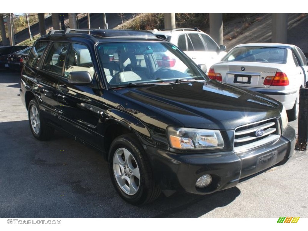 2004 Forester 2.5 XS - Java Black Pearl / Gray photo #4