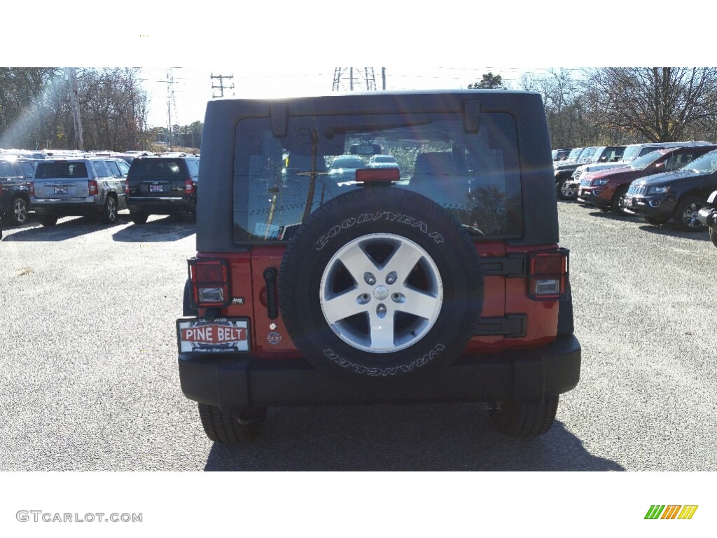 2014 Wrangler Sport 4x4 - Flame Red / Black photo #7