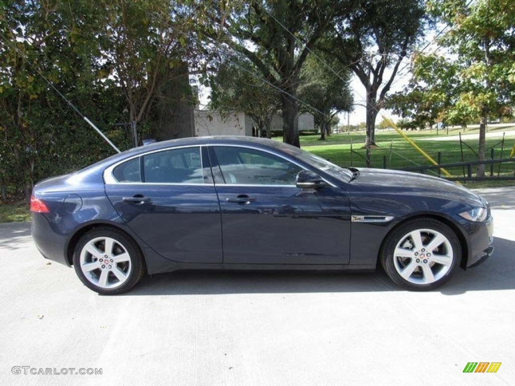 2017 XE 20d Prestige - Dark Sapphire Blue / Jet photo #6