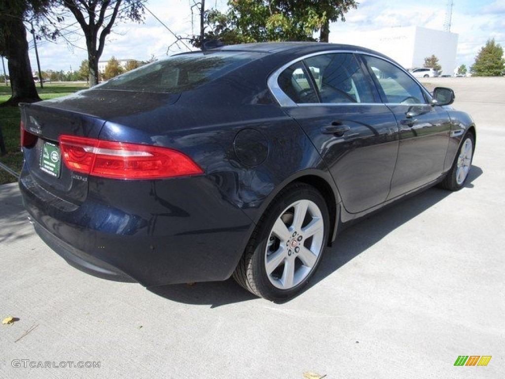 2017 XE 20d Prestige - Dark Sapphire Blue / Jet photo #7
