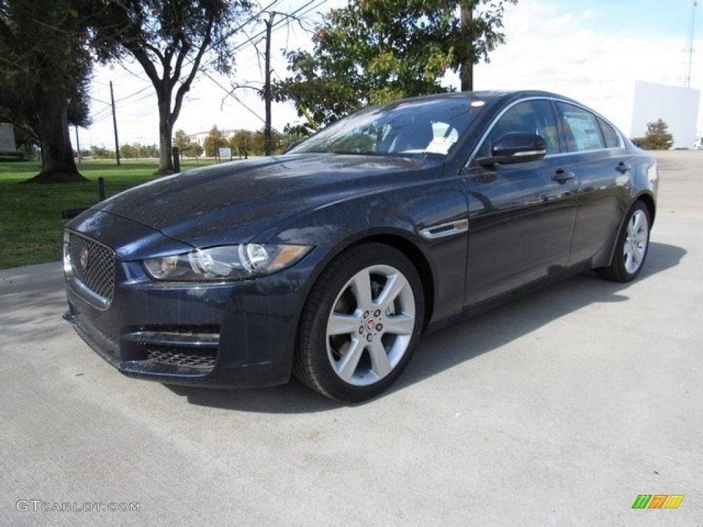 2017 XE 20d Prestige - Dark Sapphire Blue / Jet photo #10