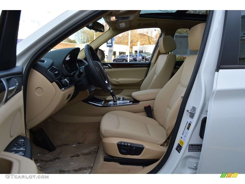 2016 X3 xDrive28i - Mineral White Metallic / Sand Beige photo #11
