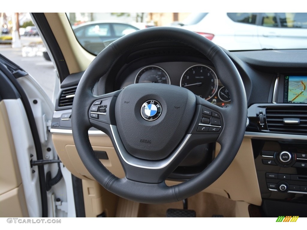 2016 X3 xDrive28i - Mineral White Metallic / Sand Beige photo #18