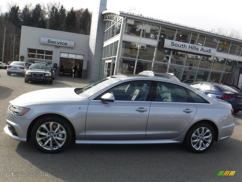 2017 A6 3.0 TFSI Prestige quattro - Florett Silver Metallic / Black photo #2