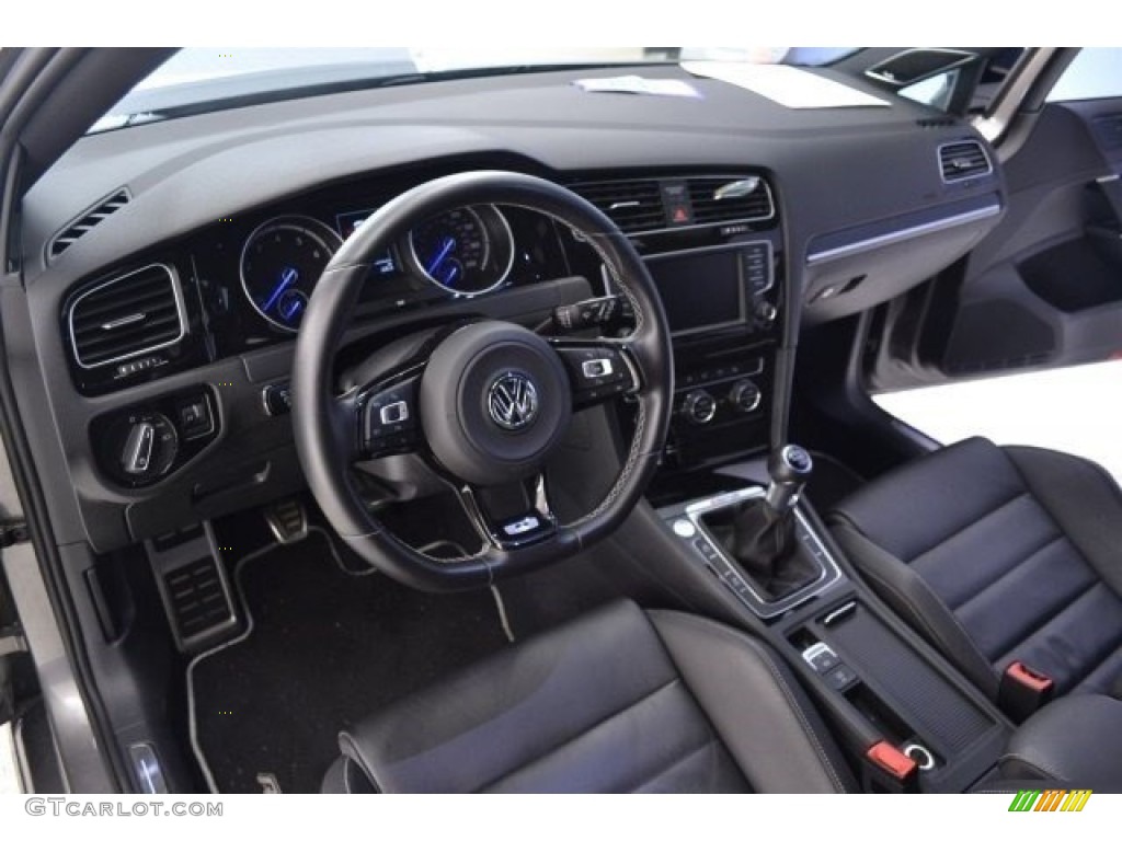 Black Interior 2016 Volkswagen Golf R 4Motion w/DCC. Nav. Photo #117197851