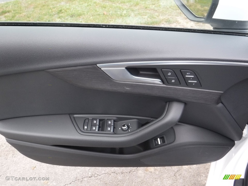 2017 Audi A4 2.0T Premium quattro Black Door Panel Photo #117198472