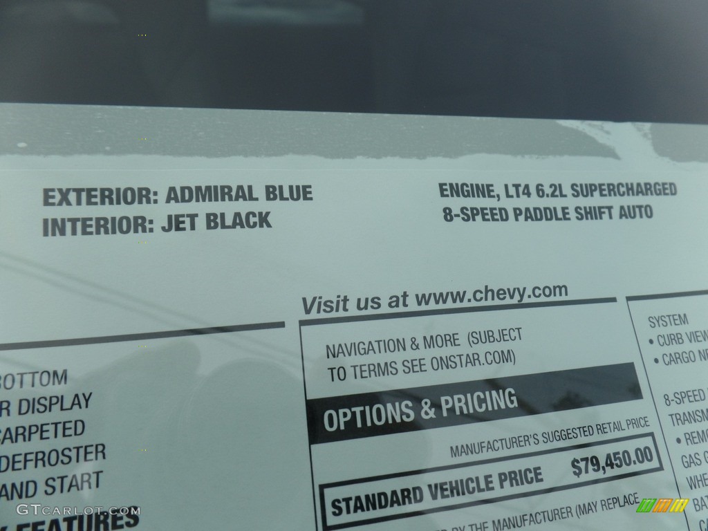2017 Chevrolet Corvette Z06 Coupe Window Sticker Photo #117198652