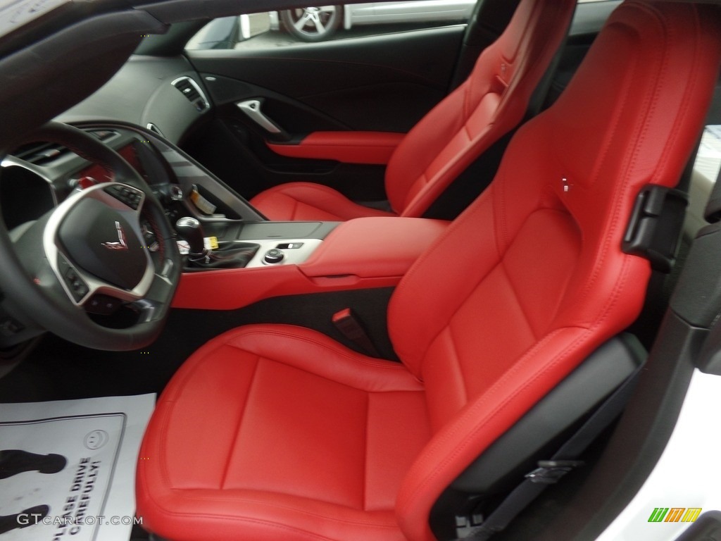 Adrenaline Red Interior 2017 Chevrolet Corvette Grand Sport Coupe Photo #117198997