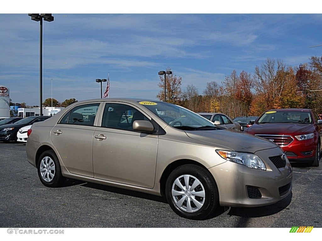 2010 Corolla LE - Desert Sand Metallic / Ash photo #1