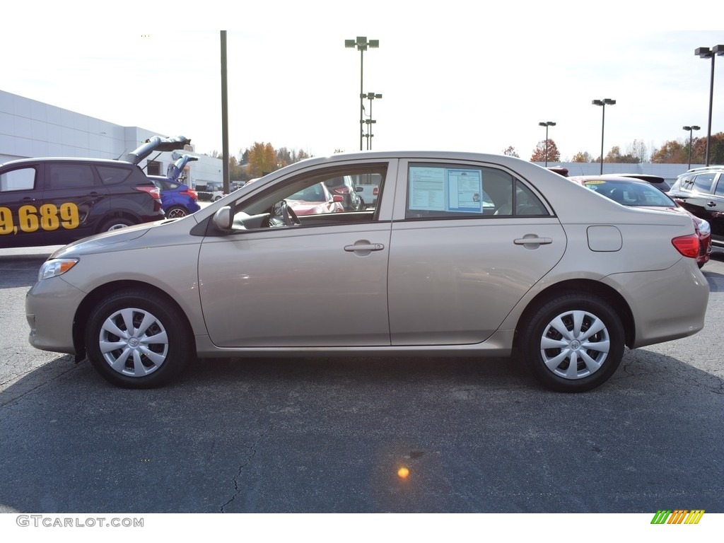 2010 Corolla LE - Desert Sand Metallic / Ash photo #6