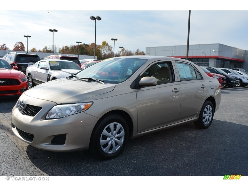 2010 Corolla LE - Desert Sand Metallic / Ash photo #7
