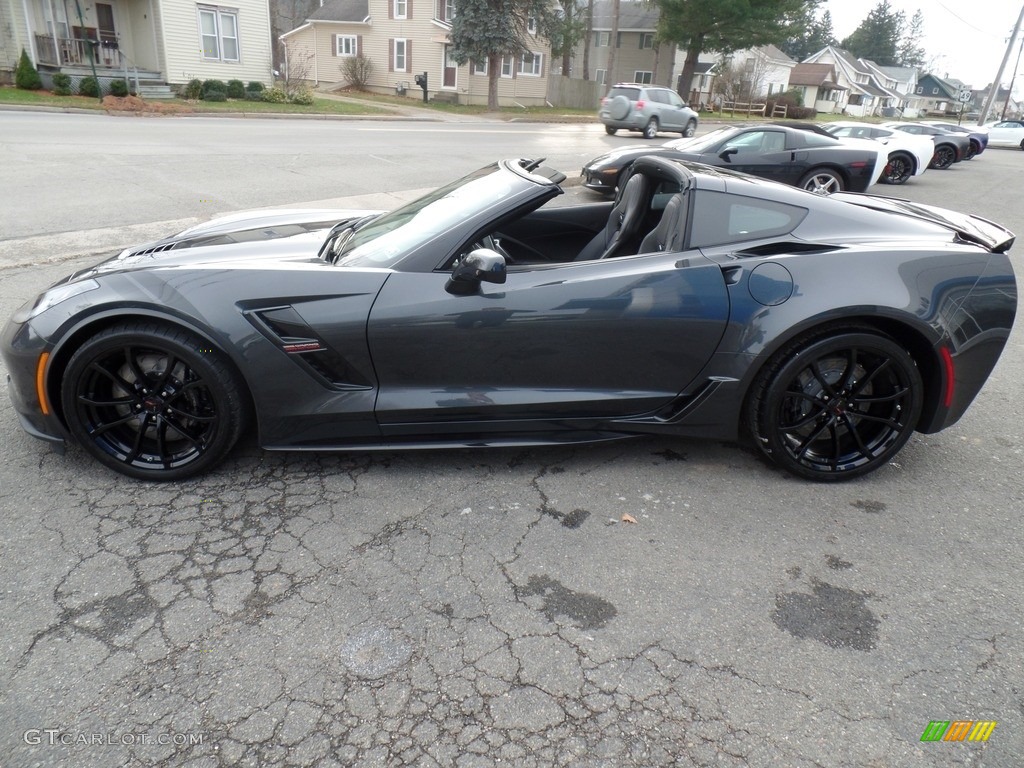 2017 Corvette Grand Sport Coupe - Watkins Glen Gray Metallic / Jet Black photo #3