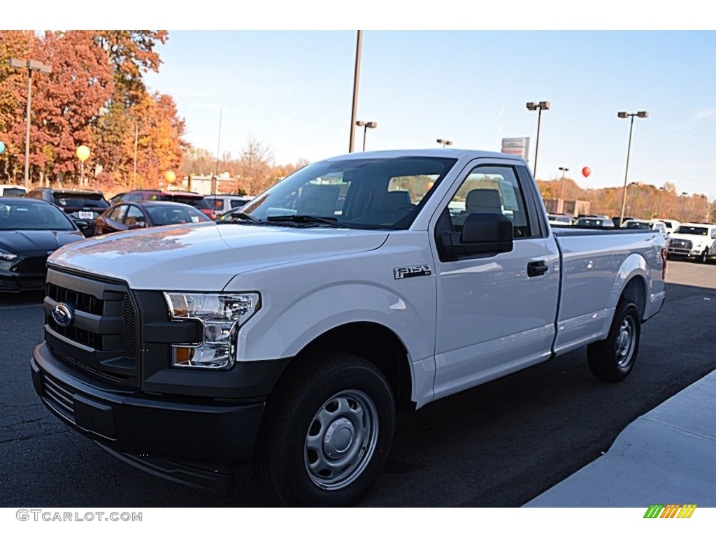 2017 F150 XL Regular Cab - Oxford White / Earth Gray photo #3