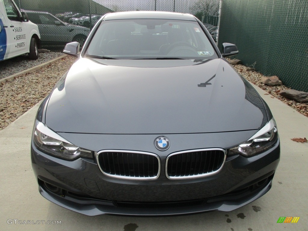 2017 3 Series 320i xDrive Sedan - Mineral Grey Metallic / Black photo #6