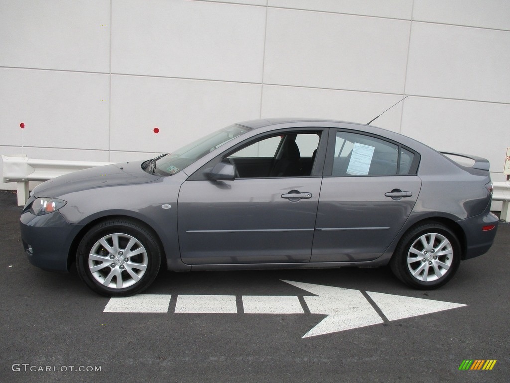 2008 MAZDA3 i Sport Sedan - Galaxy Gray Mica / Black photo #2