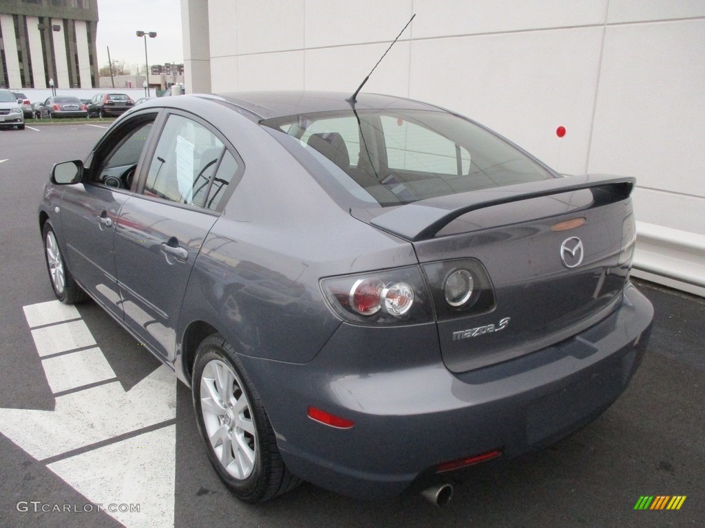 2008 MAZDA3 i Sport Sedan - Galaxy Gray Mica / Black photo #4