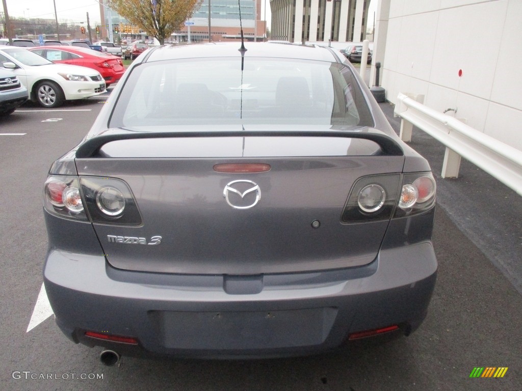 2008 MAZDA3 i Sport Sedan - Galaxy Gray Mica / Black photo #5
