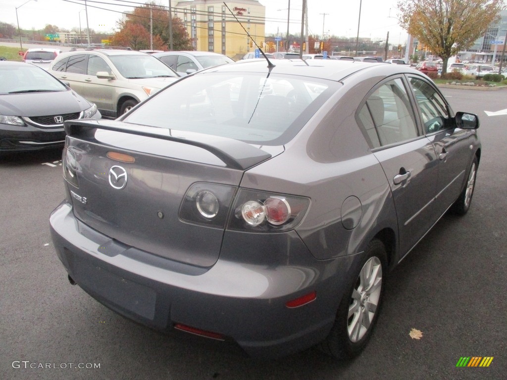 2008 MAZDA3 i Sport Sedan - Galaxy Gray Mica / Black photo #6