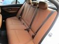 2017 BMW 3 Series Saddle Brown Interior Rear Seat Photo