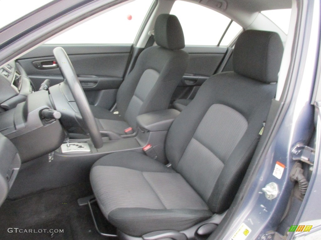 2008 MAZDA3 i Sport Sedan - Galaxy Gray Mica / Black photo #11