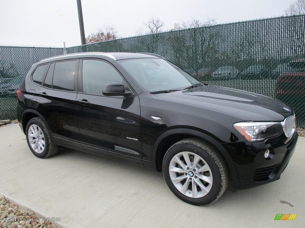 2017 X3 xDrive28i - Jet Black / Black photo #1