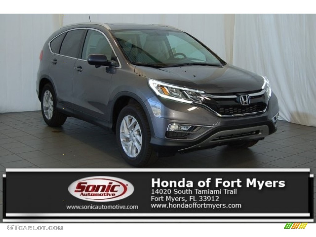 2016 CR-V EX-L - Modern Steel Metallic / Gray photo #1