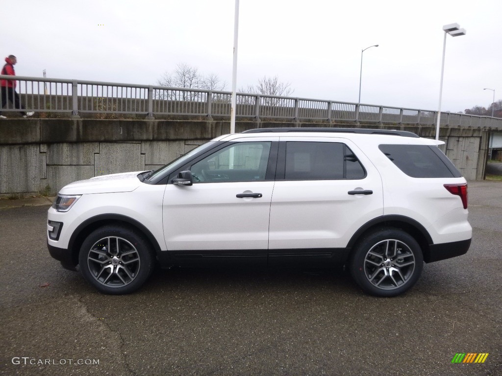 2017 Explorer Sport 4WD - White Platinum / Ebony Black photo #5
